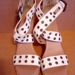 LIVE LIFE HIGH Heels Wedges Sandals Shoes Size 9